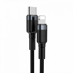 Cablue de date Type-C la Lightning, PD 18W, 1m, Cafule Baseus - Gri Negru - Img 5