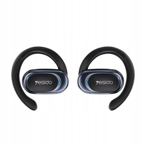 Casti wireless, Open-Ear, Bluetooth v5.3, 600mAh, IPX4, Yesido, Negru