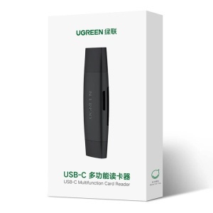 Cititor de Carduri USB/Type-C la SD/TF Card, Plug&Play, 5Gbps, 2TB, Ugreen CM304, Negru - Img 6