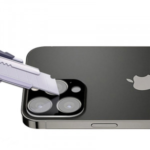 Folie camera iPhone 13 Pro / 13 Pro Max, Techsuit Full Camera Glass - Negru - Img 4