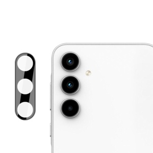 Folie camera pentru Samsung Galaxy A55 5G, SKYDDAR INNOVATION, Camera Glass Negru, set cu sticker