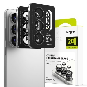 Folie Camera pentru Samsung Galaxy S26 Ultra (set 2) - Ringke Camera Lens Frame Glass - Black