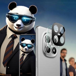 Folie camera pentru Xiaomi Redmi Note 15 5G / Poco M8 5G, SKYDDAR INNOVATION, Camera Glass Negru, set cu sticker  - Img 4