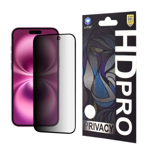 Folie de Sticla iPhone 16 Plus, Sticla Securizata, Lito, HD Pro, Privacy