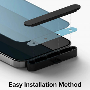 Folie iPhone 15 Pro Max, Ringke Cover Display Tempered Glass - Privacy - Img 7