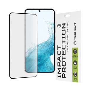 Folie pentru Samsung Galaxy S22 5G / Galaxy S23, SKYDDAR INNOVATION, Sticla Securizata, Ultra HD, Protectie 111D, Montare Simplă, Transparent, set cu sticker