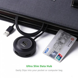 Hub USB-A la 4x USB-A 2.0, 1m, Ugreen CR106, Negru - Img 6