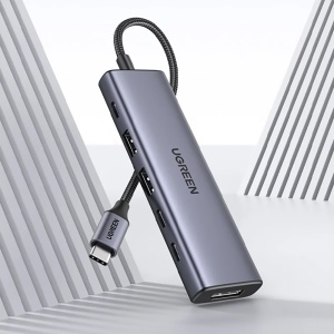 Hub USB-C 6in1, Ugreen CM511, Gri - Img 6