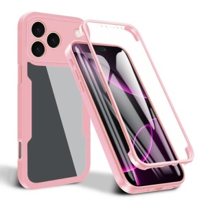 Husa 360° iPhone 17 Pro, SKYDDAR INNOVATION, [Pachet 360°] ColorVerse, set cu sticker, Roz