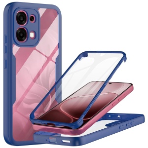 Husa 360° Oppo A6 Pro 5G, Fata spate, [Pachet 360°] ColorVerse, set cu sticker, Albastru