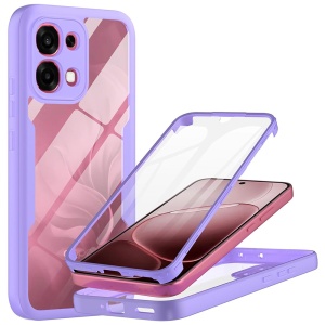 Husa 360° Oppo A6 Pro 5G, Fata spate, [Pachet 360°] ColorVerse, set cu sticker, Mov