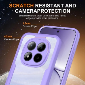 Husa 360° Samsung Galaxy A27 5G, SKYDDAR INNOVATION, [Pachet 360°] ColorVerse, set cu sticker, Mov - Img 3