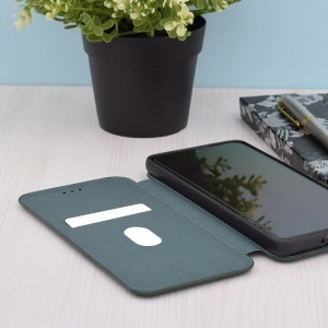 Husa Honor 90 Pro tip carte magnetica, Techsuit Safe Wallet - Verde - Img 3