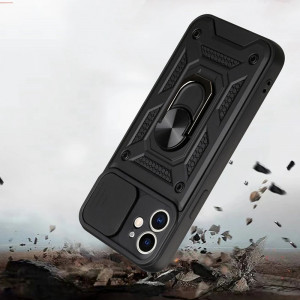 Husa iPhone 11 cu inel magnetic, Techsuit CamShield - Negru - Img 2