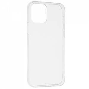 Husa iPhone 12 Pro Max, din silicon TPU slim, Techsuit - Transparent - Img 1