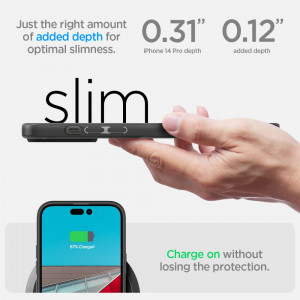 Husa iPhone 14 Pro Spigen Ultra Hybrid - Matte Black - Img 7