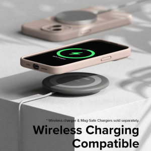 Husa iPhone 15 Plus, Ringke Silicone Magnetic - Stone - Img 3