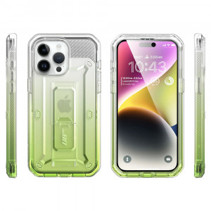 Husa iPhone 15 Pro Max, Supcase Unicorn Beetle Pro - Gradient Green - Img 3