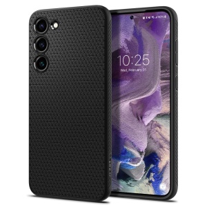 Husa iPhone 17 flexibila, Spigen Liquid Air, Negru