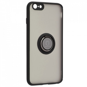 Husă iPhone 6 Plus/ 6s Plus SKYDDAR Glinth+ cu Inel Rotativ 360°, Compatibilitate Magnetică, Absorbție Șocuri, Design Subțire și Elegant - Negru - Img 3