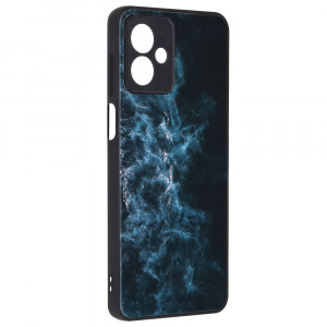 Husa Motorola Moto G14 cu sticla securizata, Techsuit Glaze - Blue Nebula - Img 5