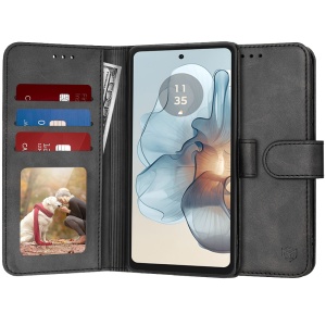 Husa Motorola Moto G24 Power tip carte, cu Portofel Interior, Protectie la socuri, SKYDDAR Elite Book - Negru