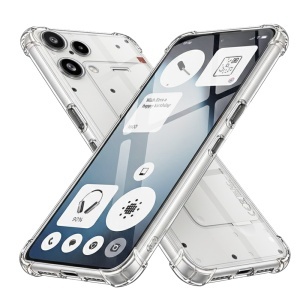 Husa Nothing Phone (3a) Lite din Silicon Slim, set cu sticker, Shockproof Clear Silicone, Transparenta