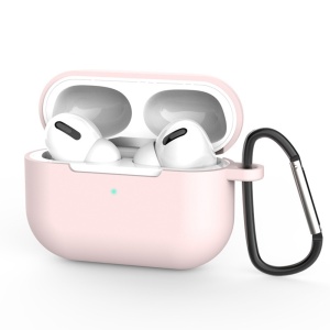 Husa pentru AirPods Pro 3 din silicon, Carabina Prindere, Protectie 360°, Slim, Skyddar Silicone Case, Roz