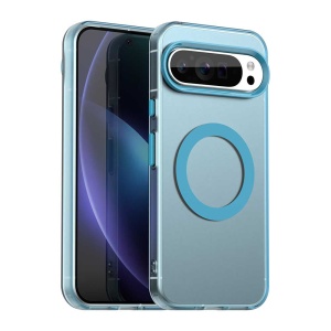 Husa pentru Google Pixel 10 / Pixel 10 Pro, MagSafe, Antisoc, set cu sticker, CandyCase, Albastru - Img 1