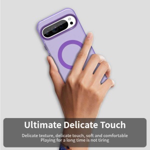 Husa pentru Google Pixel 10 / Pixel 10 Pro, MagSafe, Antisoc, set cu sticker, CandyCase, Mov - Img 4