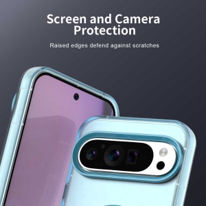 Husa pentru Google Pixel 10 Pro XL, MagSafe, Antisoc, set cu sticker, CandyCase, Albastru - Img 4