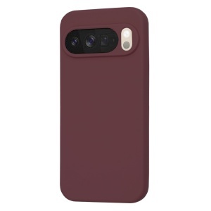 Husa pentru Google Pixel 10 Pro XL, SKYDDAR INNOVATION, din Silicon Catifelat, SoftElegance , Bordo, set cu sticker  - Img 3
