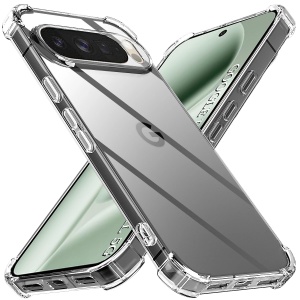 Husa pentru Google Pixel 10 Pro XL, SKYDDAR INNOVATION, Shockproof Clear Silicone, Slim Silicon, Transparenta, set cu sticker