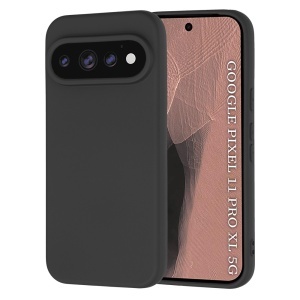 Husa pentru Google Pixel 11 Pro XL din Silicon Catifelat, Antisoc, set cu sticker, SoftElegance, Negru