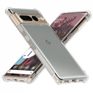 Husa pentru Google Pixel 7 Pro din silicon slim, anti soc, Skyddar Shock - Transparenta