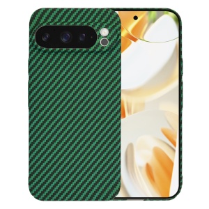 Husa pentru Google Pixel 9 Pro XL, Finisaj Premium cu Textura de Carbon, Design Elegant, SKDR CarbonFlex - Verde - Img 1