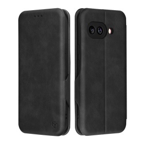 Husa pentru Google Pixel 9a, SKYDDAR INNOVATION, Safe Wallet tip carte din Piele Ecologica, Suport Carduri, Inchidere Magnetica, Negru, set cu sticker  - Img 1