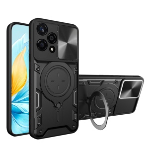 Husa pentru Honor 200 Lite, SKYDDAR INNOVATION, CamGuard Pro, Inel Magnetic, Protectie Camera, set cu sticker, Negru