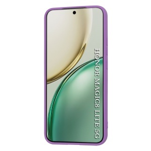 Husa pentru Honor Magic8 Lite, SKYDDAR INNOVATION, din Silicon Catifelat, SoftElegance, set cu sticker, Mov - Img 2