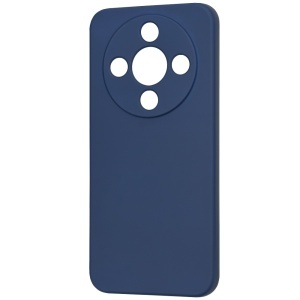 Husa pentru Honor Magic8 Lite, SKYDDAR INNOVATION, din Silicon Catifelat, SoftElegance, set cu sticker, Bleumarin - Img 4