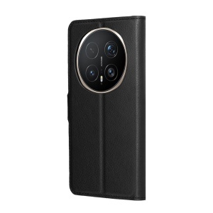 Husa pentru Honor Magic8 Pro, SKYDDAR INNOVATION, Leather Folio tip Carte, cu Portofel Interior, Finisaje Premium, set cu sticker, Negru - Img 5