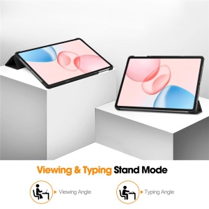 Husa pentru Honor Pad 10 cu suport Multi-Unghi si functie Sleep/Wake, Skyddar FoldPro, set cu sticker, Negru - Img 4