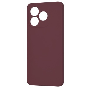Husa pentru Honor X5c Plus, SKYDDAR INNOVATION, din Silicon Catifelat, SoftElegance, set cu sticker, Bordo - Img 3