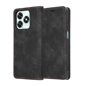 Husa pentru Honor X5c Plus, tip Carte din piele Eco Premium, cu Portofel Interior, set cu sticker, Confy Cover, Negru - Img 5