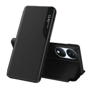 Husa pentru Honor X7b / 90 Smart / X7b 5G, tip carte, set cu sticker, eFold, Negru