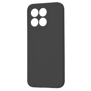 Husa pentru Honor X8c, SKYDDAR INNOVATION, SoftElegance din Silicon Catifelat, set cu sticker, Negru - Img 4
