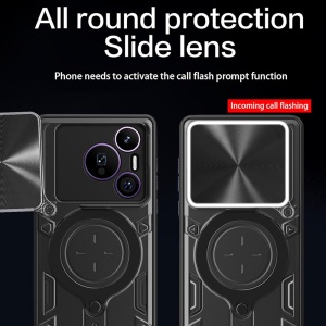 Husa pentru Huawei Pura 70, cu inel magnetic si suport ajustabil, protecție completa camera, SKDR SafeCover - Rosu - Img 9