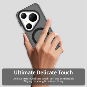 Husa pentru Huawei Pura 80 Ultra, MagSafe, Antisoc, set cu sticker, CandyCase, Negru - Img 4