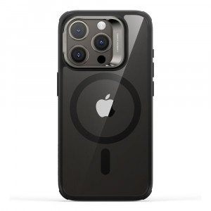 Husa pentru iPhone 15 Pro - ESR Classic Hybrid HaloLock Kickstand - Clear Black - Img 3