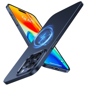 Husa pentru iPhone 15 Pro, Torras OriginFit-Mag, Albastru